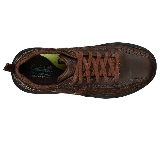 Zapatos Sin Cordones Skechers Hombre - Expended Marrones WVOMI6842